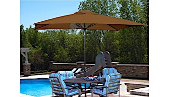 Adriatic Autotilt Market Umbrella | 6.5' x 10' Rectangle | Stone Olefin | NU5433ST