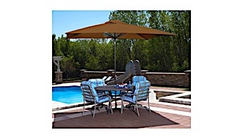 Adriatic Autotilt Market Umbrella | 6.5' x 10' Rectangle | Stone Olefin | NU5433ST