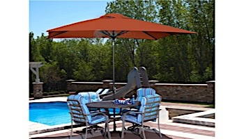 Adriatic Autotilt Market Umbrella | 6.5' x 10' Rectangle | Terra Cotta Olefin | NU5433TC