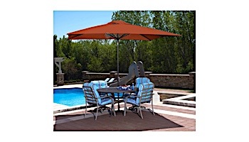 Adriatic Autotilt Market Umbrella | 6.5' x 10' Rectangle | Terra Cotta Olefin | NU5433TC