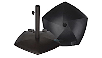 Pentagon Base With Wheels | 80 lb. Black | NU5460