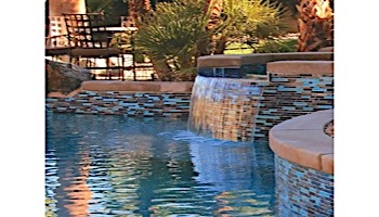 National Pool Tile Aquascapes Interlocking Glass Tile | Azure | OCN-AZURE IS12