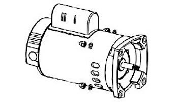 Replacement Pentair Motor | 5HP 3-Phase | 56 Square Flange | TEFC 208-230-460V | Almond |354813S