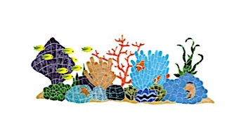 Artistry In Mosaics Ocean Reef Mosaic |  23"? x 60"? | OREMCOOL