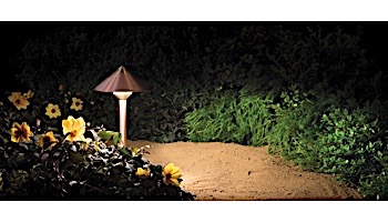 FX Luminaire QF 1 LED Path Light | Black Wrinkle | 12" Riser | QF1LED12RBF KIT
