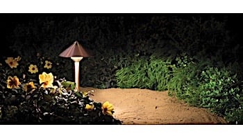 FX Luminaire QF 1 LED Path Light | Almond | 8" Riser | QF1LED8RAL KIT