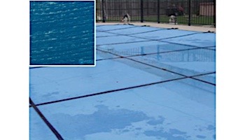 PoolTux 20-Year King Light Weight Solid Cover | Rectangle 20' x 40' Blue | Left Step | CSPTBSL20402
