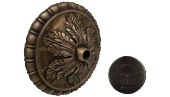 Black Oak Foundry Acanthus Leaf Emitter | Antique Pewter Finish | M220-AP | M235-AP