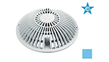 AquaStar 8" Round Retrofit MoFlow Suction Outlet Cover with Screw and Bushing Kit | Blue | R8MF104
