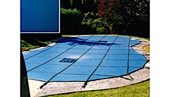 PoolTux 20-Year Emperor Solid Safety Cover | No Step Rectangle 30' x 60' Blue | CSPTBS30600