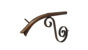 Black Oak Foundry Large Courtyard Spout | Antique Brass / Bronze Finish | S7600-AB | S7642-AB