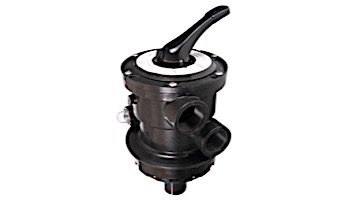 Custom Molded Products Top Mount Multi-Port Valve 1.5" FPT x 2" Buttress Clamp Black for Pentair Sand Filters 262506 | 27502-154-000