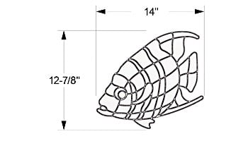 AquaStar Swim Designs Angel Fish Stencil Only | Gray | F1002-05