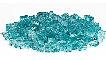 American Fireglass Half Inch Classic Collection | Azuria Fire Glass | 10 Pound Jar | AFF-AZBL12-J