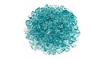 American Fireglass Half Inch Classic Collection | Azuria Fire Glass | 10 Pound Jar | AFF-AZBL12-J