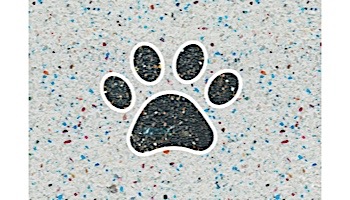 AquaStar Swim Designs Dog Paw Stencil Only | Set of 4 Gray | F1004-05