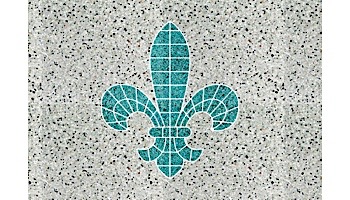 AquaStar Swim Designs Fleur de Lis Stencil Only | Gray | F1005-05