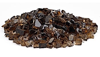 American Fireglass Half Inch Classic Collection | Copper Fire Glass | 10 Pound Jar | AFF-COP12-J