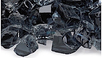 American Fireglass Half Inch Classic Collection | Gray Fire Glass | 10 Pound Jar |  AFF-GRY12-J