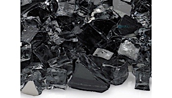 American Fireglass Half Inch Premium Collection | Gray Reflective Fire Glass | 10 Pound Jar | AFF-GRYRF12-J
