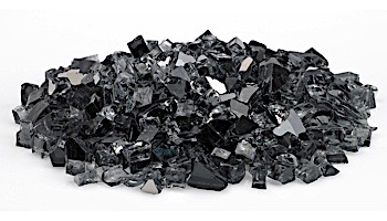 American Fireglass Half Inch Premium Collection | Gray Reflective Fire Glass | 10 Pound Jar | AFF-GRYRF12-J