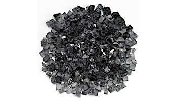 American Fireglass Half Inch Premium Collection | Gray Reflective Fire Glass | 10 Pound Jar | AFF-GRYRF12-J