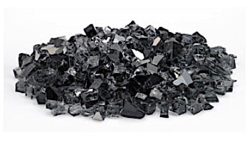American Fireglass Half Inch Premium Collection | Gray Reflective Fire Glass | 10 Pound Jar | AFF-GRYRF12-J