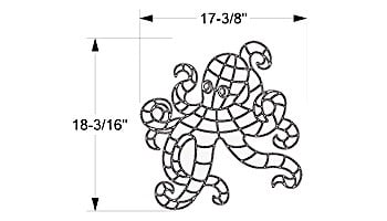 AquaStar Swim Designs Octopus Stencil Only | Gray | F1008-05