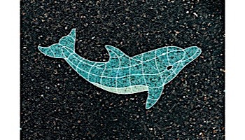AquaStar Swim Designs Dolphin Large Stencil Only | Gray | F1016-05