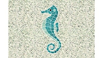 AquaStar Swim Designs Seahorse Large Stencil Only | Gray | F1018-05