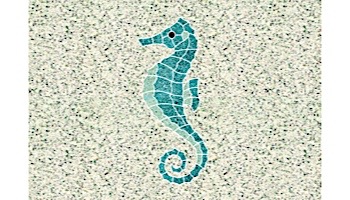 AquaStar Swim Designs Set 1 Medium & 1 Large Seahorse Stencils Only | Gray | F1031-05