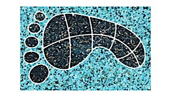 AquaStar Swim Designs Footprint Small Stencil Only Set of 2 | White | F1019-01