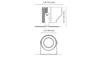 FX Luminaire LL 3 LED Under Water Light | Brass | Zone Dimming | LLZD3LEDBS