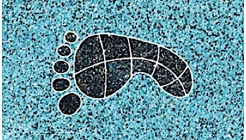 AquaStar Swim Designs Footprint Small Stencil Only Set of 2 | White | F1019-01