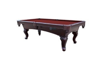 Hathaway Monterey 8-Foot Mahogany Slate Pool Table | Burgundy Felt | NG2585BR