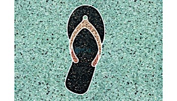 AquaStar Swim Designs Sandal Stencil Only Set of 2 | Gray | F1028-05