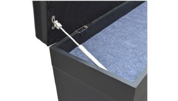 Hathaway Park Avenue 7-Foot Pool Table Combo Set with Benches | Black with Red Felt | NG2530PR BG2530PR