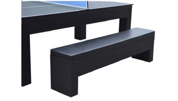 Hathaway Park Avenue 7-Foot Pool Table Combo Set with Benches | Black with Red Felt | NG2530PR BG2530PR