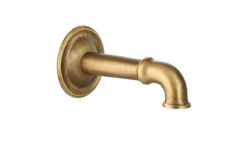 Black Oak Foundry Cortona Spout | Antique Brass / Bronze Finish | S27-AB