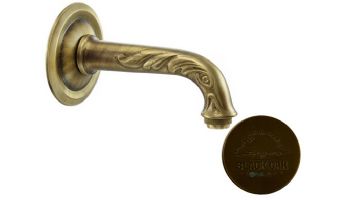 Black Oak Foundry Turin Spout | Antique Brass / Bronze Finish | S34-AB