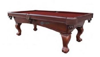 Hathaway Westport 8-Foot Antique Walnut Slate Pool Table | Red Felt | NG2690RD BG2690RD