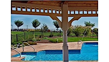 Saftron Deck Mounted 2-Bend Handrail Pair | .25" Thickness 1.90" OD | 30" W x 24" H | Taupe | DR-230-T