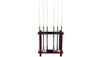 Hathaway Classic Floor Billiard Pool Cue Rack | Mahogany | NG2567M BG2567M