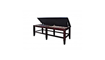 Hathaway Unity Spectator Storage Bench | Rich Mahogany Finish | NG2558M