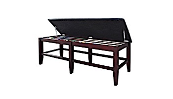 Hathaway Unity Spectator Storage Bench | Rich Mahogany Finish | NG2558M