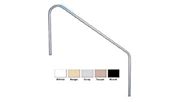Saftron Deck To Pool Mounted 2-Bend Handrail | .25" Thickness 1.90" OD | 48" W x 32" H | White | DTP-248-W