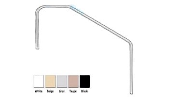 Saftron Deck To Pool Mounted 3-Bend Handrail | .25" Thickness 1.90" OD | 48" W x 32" H | White | DTP-348-W