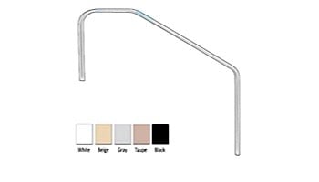 Saftron Deck To Pool Mounted 3-Bend Handrail | .25" Thickness 1.90" OD | 60"W x 32"H | Taupe | DTP-360-T