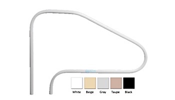 Saftron Return to Deck 4-Bend Classic Style Handrail .25" Thickness 1.90" OD | Beige | P-448-RTD-B