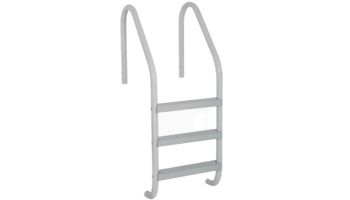 Saftron Economy 2-Step Ladder | .25" Thickness 1.90" OD | 24" W x 44" H | Gray | P-324-L2-G